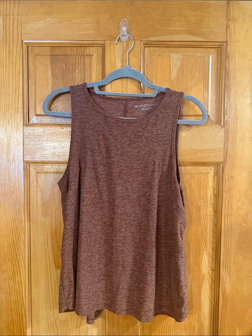 Beyond yoga all about it split back yoga tank size large .